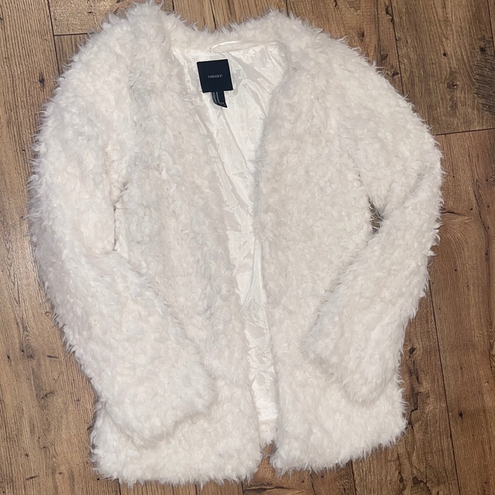 White Teddy Cardigan